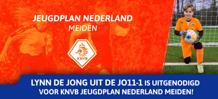 Lynn de Jong is uitgenodigd voor KNVB Jeugdplan Nederland Meiden!